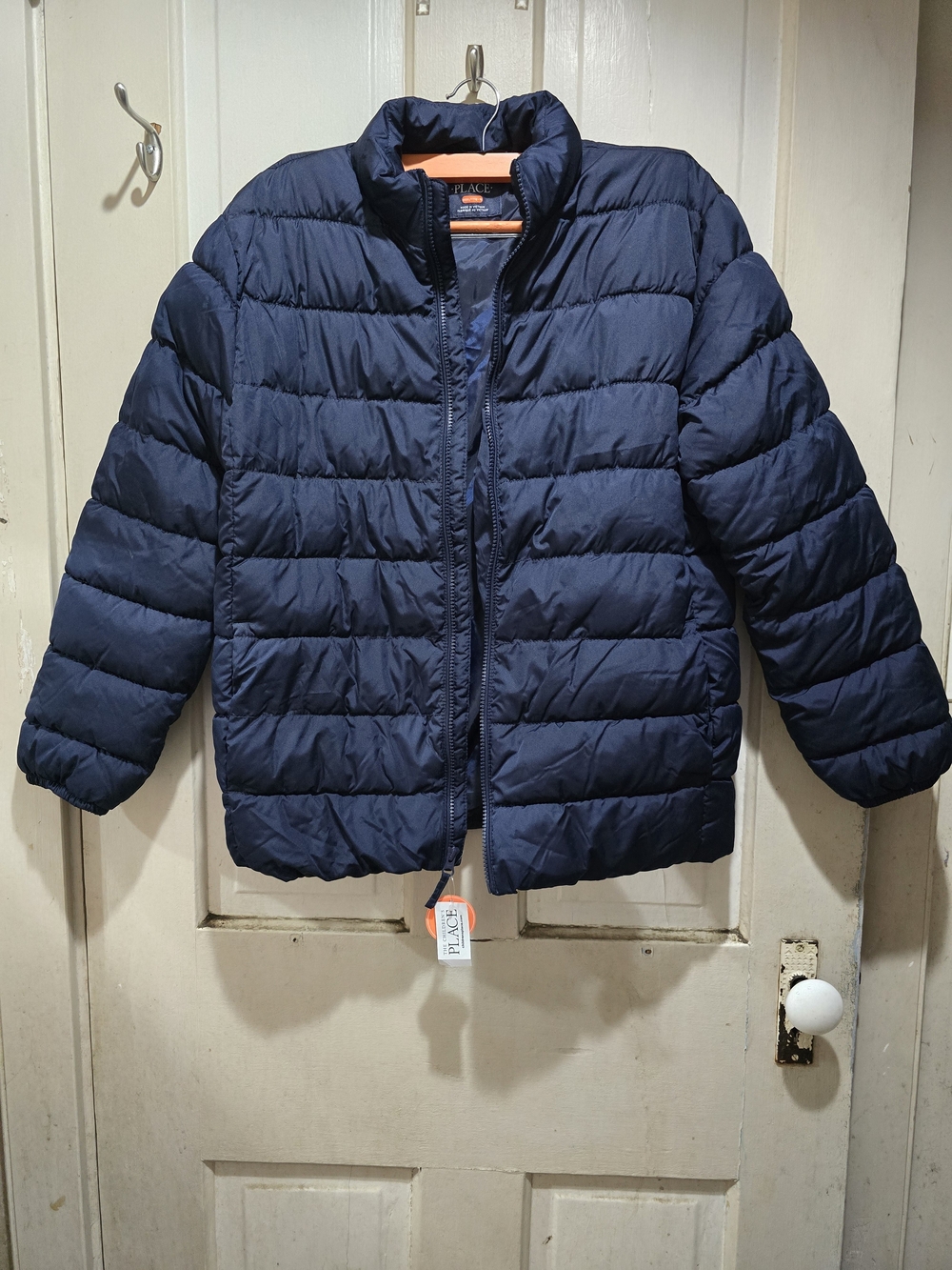 Place Navy Quilted Puffer Jacket for Kids